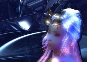 Art Expo: Nymphe blau 1
